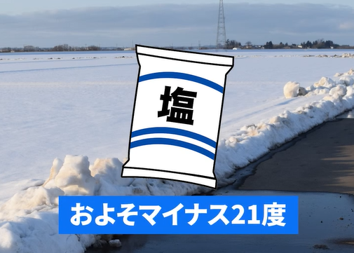 動画　冬の道路　スクショ２